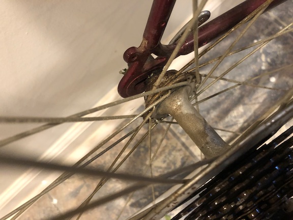 Malliard hubs are laced to better-than-usual Araya rims.